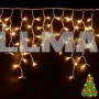 Гірлянда Бахрома Xmas 120 діодів 3.5*0.45 м прозорий провід